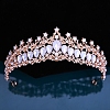 Alloy Rhinestone Crown Hair Bands for Woman Girls PW-WGB2F57-13-1