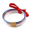 Independence Day PVC Plastic Glitter Powder Multi-Strand Bangles PL-H002-01B-3