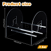 Arch Shaped Acrylic Vinyl Record Storage Holder Rack ODIS-WH0070-02-2