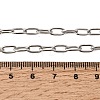 4MM 201 Stainless Steel Paperclip Chain Necklaces for Unisex NJEW-K302-24P-5