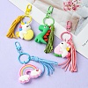 PVC Rainbow/Unicorn/Dinosaur Keychains KEYC-YW00007-2