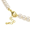 Rack Plating Brass & ABS Plastic Pearl Beads Beaded Necklaces for Women NJEW-C059-16G-3