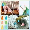 84Pcs 6 Style Rubber Knitting Needle Point Protectors DIY-BC0012-04-5