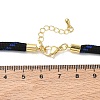 Ployester Core-Wrapped Round Cord Necklace Making KK-CBACFA2-03G-19-3