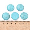 Craft Findings Dyed Synthetic Turquoise Flat Back Dome Cabochons LS-X-TURQ-S266-20mm-01-2