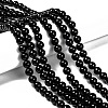 Natural Eyeless Obsidian Beads Strands G-K123-06-12mm-4