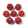Synthetic Coral Woven Beads CORA-R019-013B-1