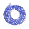 Electroplate Transparent Glass Beads Strands LS-EGLA-A035-T3mm-L14-2