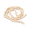 Natural Fossil Beads Strands G-K209-05D-4mm-5