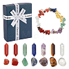 Yoga Gemstone Bracelets Gift Box AJEW-WH0250-98-1