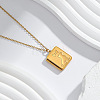 304 Stainless Steel Rectangle with Dog Magnetic Photo Locket Pendant Necklaces for Women WG6BB95-01-1