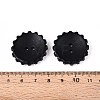 Spray Painted Natural Wood Buttons WOOD-T032-34E-3