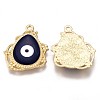 Eco-Friendly Alloy Enamel Pendants ENAM-N050-29A-NR-2