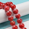 Dyed Natural White Jade Beads Strands G-F764-03D-2