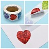 Heart Shaped Stickers Roll X-DIY-K027-A16-4