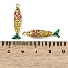 304 Stainless Steel Enamel Pendants STAS-C150-01E-3