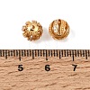 Hollow 925 Sterling Silver Micro Pave Clear Cubic Zirconia Beads SE-CBAF1B2-02G-2
