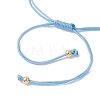 6Pcs 6 Colors Braided Nylon Cord Bracelet Making AJEW-JB01570-5