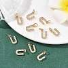 SHEGRACE Brass Micro Pave Clear Cubic Zirconia Pendants XGRQ29363-394G-U-4