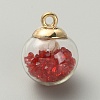 Transparent Glass Globe Pendants GLAA-TAC0005-002D-1