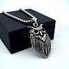 Vintage Stainless Steel Owl Pendant Necklaces for Women RQ8044-1