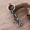 Vintage 304 Stainless Steel Cobra Keychains BM7932-5