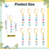 9Pcs 9 Style Number Acrylic Pendant Stitch Markers HJEW-AB00720-2