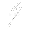 Adjustable 304 Stainless Steel Ball Chains Slider Necklaces Making AJEW-JB01660-02-1