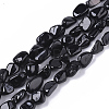 Natural Black Tourmaline  Beads Strands G-S363-027-1