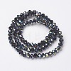 Electroplate Opaque Glass Beads Strands LS-EGLA-A034-P6mm-S02-2