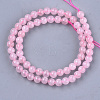 Natural Rose Quartz Beads Strands G-S333-6mm-033-2