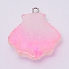 Transparent Resin Pendants RESI-WH0011-31A-2