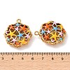 304 Stainless Steel Enamel Pendants SA-L002-13G-3