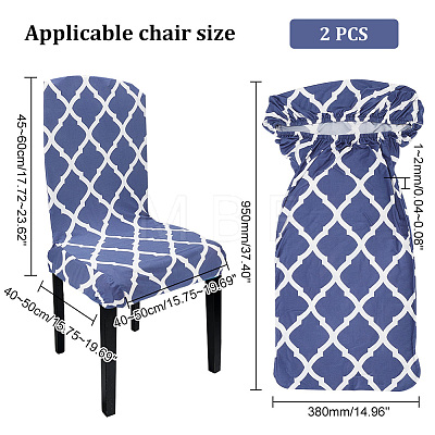 Polyester Elastic Chair Cushion FIND-WH0417-71A-1