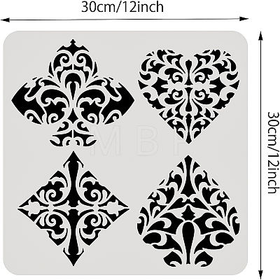 Plastic Reusable Drawing Painting Stencils Templates DIY-WH0172-975-1