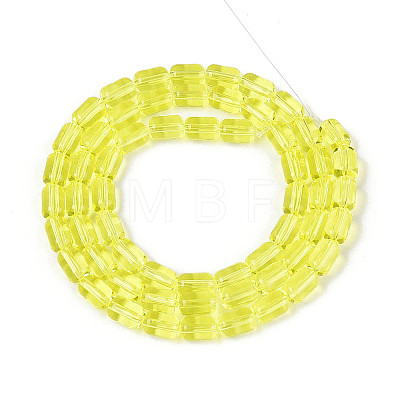 Transparent Glass Beads Strands GLAA-T028-14T-01-1