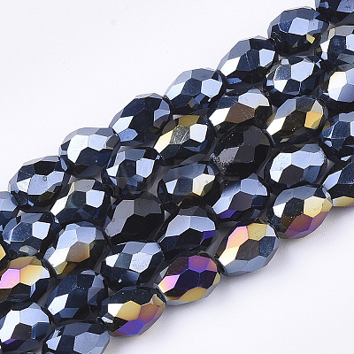 Electroplate Glass Beads Strands LS-EGLA-T013-05A-1