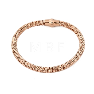 304 Stainless Steel Mesh Chain Bracelets for Women Men BJEW-Z087-19RG-1