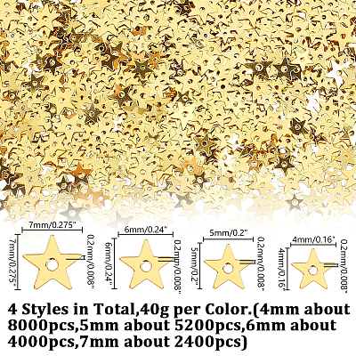 160G 19600Pcs 4 Styles Ornament Accessories KY-HY0001-29B-1
