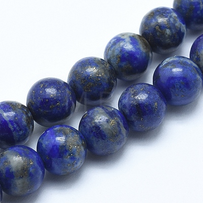 Natural Lapis Lazuli Beads Strands X-G-E483-17-8mm-1