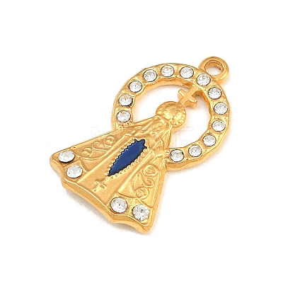 304 Stainless Steel Enamel Pendants SA-CBABA5E-13G-1