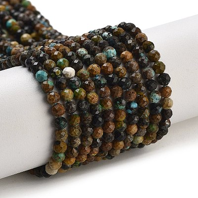 Natural Chrysocolla Beads Strands G-G140-A05-02-1