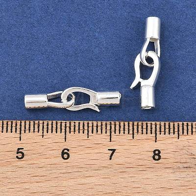Brass Fold Over Clasps KK-CBA7392-01S-1