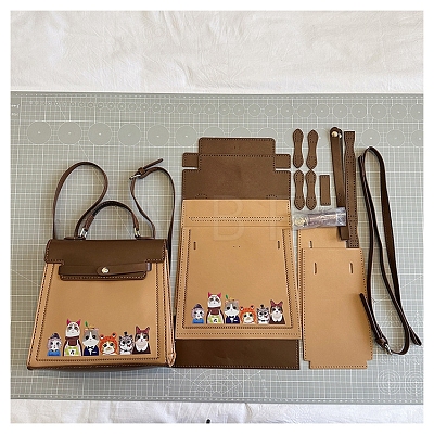 DIY Cartoon Cat Crossbody Bags Set PW-WG0D20B-05-1