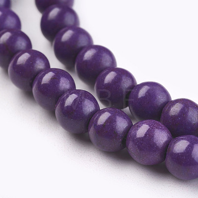 Synthetic Turquoise Beads Strands TURQ-G106-6mm-02M-1