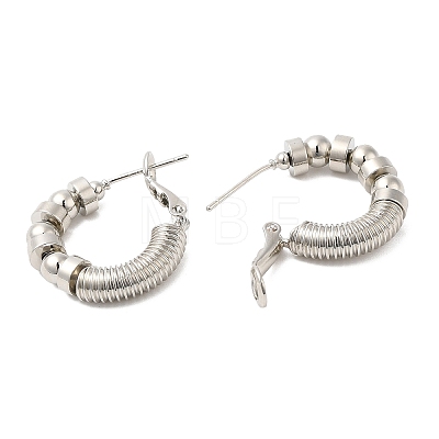 Punk Style Brass Hoop Earrings EJEW-A102-05P-1