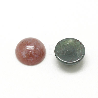 Natural Indian Agate Cabochons G-R416-10mm-14-1
