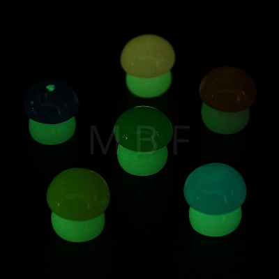 Luminous Resin Mushroom Ornament RESI-F045-07B-1