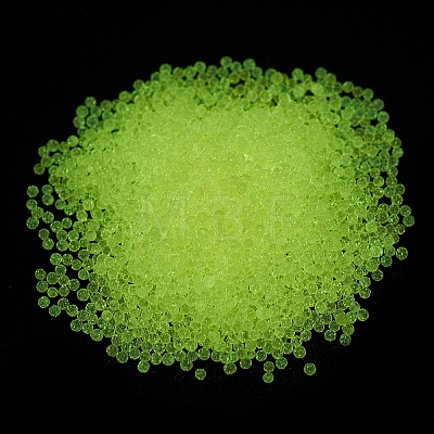 Luminous Transparent Glass Seed Round Beads GLAA-F124-D06-B-1