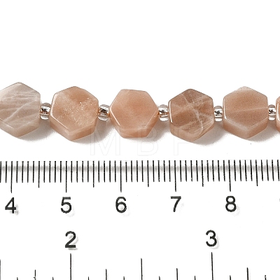 Natural Sunstone Beads Strands G-P534-A09-02-1